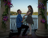 It took some doing, but Rob got Kimberly in front of a camera and all dressed up, while keeping the marriage proposal a surprise. 