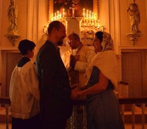 Craig & Helena prayed the rosary together to find God's will for their relationship. His will was marriage.