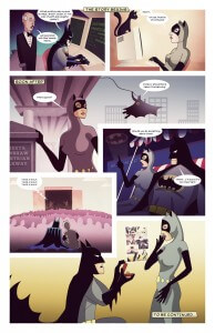 It was this cartoon strip, appealing to Sasha's love of Batman, and recalling their first dates, that Brian used to propose.