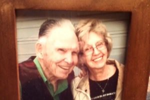 Image of Joe and Evelyn's picture in a frame