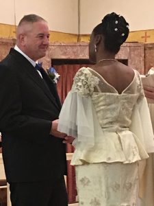 Image of Fidelia and William on their wedding day