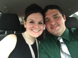 Image of Matthew and Alisha on a date.