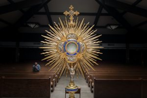 Eucharist in monstrance 