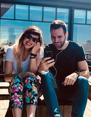 Happy couple