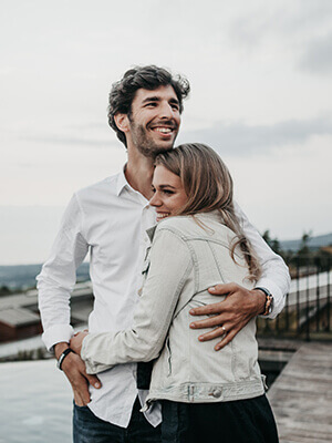 Couple at church